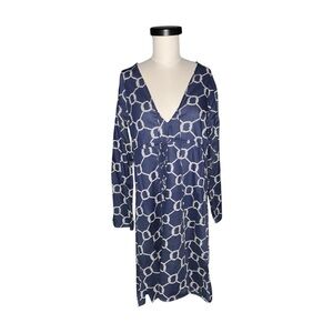 Shiraleah Navy Blue Nautical Knot Tunic Cover-up